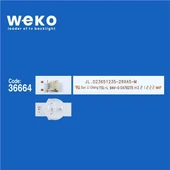 Wkset-5693 36664X2 Jl.D23651235-269As-M 2 Adet Led Bar ( Tvnizin içindeki led barla aynısı olduğunu görmeden almayınız. Led bar ürünlerinde paket açıldığında iade kabul edilmemektedir. ) thumbnail 2