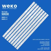 Wkset-5030 34642X4 34643X4 180-W00-390000H 8 Adet Led Bar ( Tvnizin içindeki led barla aynısı olduğunu görmeden almayınız. Led bar ürünlerinde paket açıldığında iade kabul edilmemektedir. ) thumbnail 1