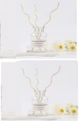 3 Tek Adet 3 Model Aromaterapi Koku Dağıtıcı Rattan Şişe Ahşap Difüzör Çubuk (Spiral-Yaprak-Dalgalı) - 2