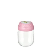 Vintage  Dekoratif  Desenli Cam Kavanoz 425ml - 14,3 oz - 2