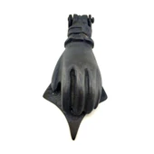 Antika Tarz Dekoratif Pirinç El Kapı Tokmağı, Taktak - 167x75 mm, Oksit - 1