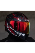 LS2 Rapıd 2  Kaıju Fullface Motosiklet Kaskı Kırmızı Camlı thumbnail 8