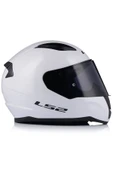 LS2 Rapıd 2 Beyaz Kapalı Motosiklet Kaskı Siyah Camlı thumbnail 3