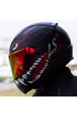 LS2 Rapıd 2  Kaıju Fullface Motosiklet Kaskı Kırmızı Camlı thumbnail 7