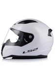 LS2 Rapıd 2 Beyaz Kapalı Motosiklet Kaskı Şefaf Camlı thumbnail 3