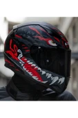 LS2 Rapıd 2 Kaıju  Fullface Motosiklet Kaskı Siyah Camlı thumbnail 2