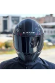 LS2 Rapid 2 Clawn Full Face Motosiklet Kaskı Siyah Vizörlü thumbnail 4
