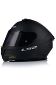 LS2 Stream 2 Mat Siyah Kapalı Motosiklet Kaskı Siyah Camlı thumbnail 1