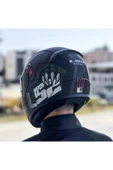 LS2 Rapid 2 Clawn Full Face Motosiklet Kaskı Şeffaf Siyah Vizörlü thumbnail 4