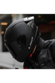LS2 Rapid 2 Race Full Face Motosiklet Kaskı Yarış Spoiler Şeffaf Siyah Vizörlü thumbnail 1