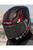 LS2 Rapıd 2 Race Kaıju  Motosiklet Kaskı Gri Camlı thumbnail 3