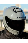 LS2 Stream 2 Nardo Gri Full Face Motosiklet Kaskı Siyah Camlı thumbnail 2