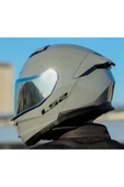 LS2 Stream 2 Nardo Gri Full Face Motosiklet Kaskı Gri Camlı thumbnail 1