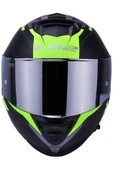 LS2 Storm 2 Nerve Neon Sarı Kapalı Motosiklet Kaskı Gri Camlı thumbnail 2