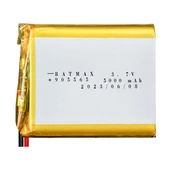 Powermaster 905565 3.7V 5000mAh Lityum Polimer Pil thumbnail 2