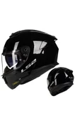 LS2 Stream 2 Siyah Full Face Motosiklet Kaskı thumbnail 1