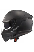 LS2 Stream 2 Mat Siyah Kapalı Motosiklet Kaskı thumbnail 8