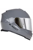 LS2 Storm 2 Nardo Gri Kapalı Motosiklet Kaskı Gri Camlı thumbnail 1