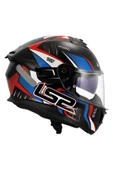 LS2 STREAM 2 TINUX SİYAH-KIRMIZI KASK thumbnail 3