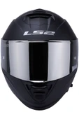 LS2 Storm 2 Mat Siyah Full Face Motosiklet Kaskı Gri Camlı thumbnail 4