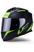 LS2 Storm 2 Nerve Neon Sarı Kapalı Motosiklet Kaskı Gri Camlı thumbnail 1