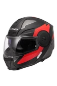 LS2 SCOPE 2 DURIA MAT SİYAH-KIRMIZI KASK thumbnail 1