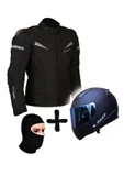 LS2 Prohel Colombıa Mont Siyah+ Rapid Mat Siyah Kask+prohel Balaklava Yazlık - 1