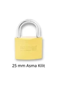 Emka Zincirli Kilit Yurt Spor Salonu Dolap Kilidi Dayanıklı Kilit Asma Kilit 25 mm - 2