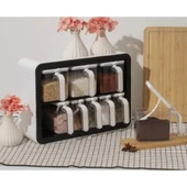 9'lu Standlı Kaşıklı Baharatlık Seti thumbnail 1