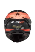 LS2 Thunder Karbon Attack Mat Kırmızı-neon Sarı Kask thumbnail 4
