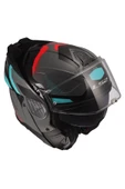 LS2 ADVANT 2 TRIPLE GRİ-KIRMIZI-SİYAH- KASK thumbnail 6