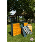 Katlanır mangal masası 100 x100 cm Kamp-karavan  model - 2