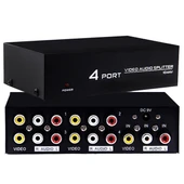 Powermaster AV-104 4 Port Video Audio Splitter thumbnail 1