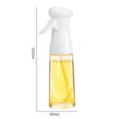 Çok Amaçlı Cam Şişe Püskürtmeli Dağıtıcı Yağdanlık Limonluk Sirke Sosluk Spreyi Beyaz thumbnail 6