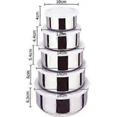 Paslanmaz Çelik Yemek Saklama Kabı Seti thumbnail 2