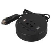 Olesson 1667 DC 12-24V 150W Oto Araç Power İnverter Çift TYPE-C - Çift USB - 220V Üniversal Priz Girişli - 2