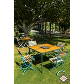 Katlanır mangal masası 100 x100 cm Kamp-karavan  model - 4