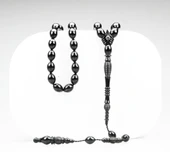 Oltu Taşı Özel Seri İmame Fıçı  Oyma  İşçilikli Tespih thumbnail 4