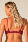 Doğan Bordo Dantelli Desteksiz Balenli Sütyen thumbnail 3