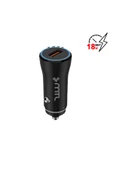 MTL 18W QC3.0 Hızlı Şarj Destekli Akım Korumalı USB Araç Şarj Cihazı MT-A1812 - 1