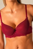 Doğan Bordo Dantelli Desteksiz Balenli Sütyen thumbnail 4