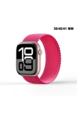 MTL Apple Watch Uyumlu Watch 3 4 5 6 7 8 9 SeSeri 38 40 41mm Solo Loop Kordon Kayış Silikon S Beden MT86 - 1