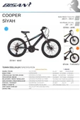 Bisan BİSAN COOPER ÇOCUK BİSİKLETİ 28 CM V 20 JANT 21 VİTES FÜME SİYAH TURUNCU thumbnail 6