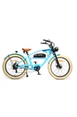 BİSAN RİDER ELEKTRİKLİ BİSİKLET 46 CM DİSK FREN 26 JANT 7 VİTES GÖKYÜZÜ MAVİSİ TURUNCU - 1