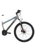 Bisan BİSAN COOPER DAĞ BİSİKLETİ 37 CM HD 27.5 JANT 21 VİTES AÇIK GRİ SİYAH MAVİ thumbnail 2