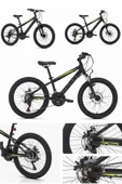 Bisan COOPER 20 JANT ÇOCUK BİSİKLETİ 28 CM MEKANİK DİSK 21 VİTES MAT SİYAH SARI (5-8 YAŞ) thumbnail 6