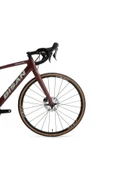 Bisan BİSAN REACTİVE YOL BİSİKLETİ 54 CM DİSK FREN 700C JANT 11 VİTES MAT KOYU BORDO KREM thumbnail 2