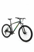 Bisan MTX 7200 Dağ Bisikleti 29 Jant 48 cm Alüminyum Kadro Mekanik Disk Fren 24 Vites Mat Siyah-Yeşil thumbnail 6