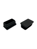 Dikdörtgen Demir Profil İç Tapa Geçme Plastik Ayak Geçme Koruma Plastiği(40MM x 20MM)(SİYAH) Siyah 40mm x 20mm SİYAH - 8 ADET - 4