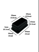Dikdörtgen Demir Profil İç Tapa Geçme Plastik Ayak Geçme Koruma Plastiği(40MM x 30MM)(SİYAH) Siyah 40mm x 30mm SİYAH - 2 ADET - 5